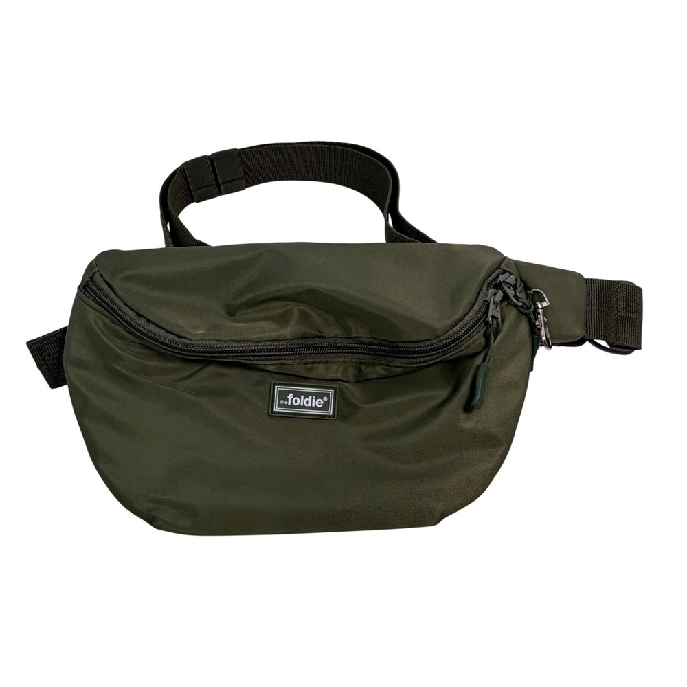 The Foldie Anti-Theft Foldable Crossbody Bag Olive Green RFID Safe 3L Travel Bag